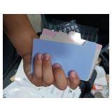 Harloon 52 Pcs Dry Erase Index Card Guide Set Include 50 Index Card Dividers 2 Number Alphabet Sticker with Tabs Photo Dividers for Office Business Back to School Supplies(3 x 5 Inch,Morandi)