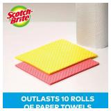 Scotch-Brite Sponge Cloth â 6-Pack (3 Packs of 2 Each), Reusable and Washable, Highly Absorbent, Multi-Purpose Cleaning Cloths