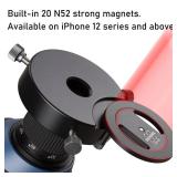 for Magsafe Digiscoping Adapter,Fits Telescope or Spotting Scope 2.5\" Eyepiece Max,Magnetic Attachment for iPhone 12/13/14/15/16 Pro Max Magnetic Case