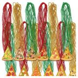 Ecally 24 Pieces Pizza Party Decorations Theme Necklaces Bulk Decor Carnivals Beaded Necklaces Gifts for Classroom Baby Shower Birthday Party Supplies