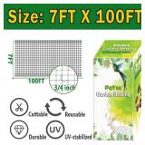 POYEE Garden Netting - 7 x 100 FT Heavy Duty Garden Net for Vegetables and Fruit Trees