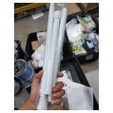 White Tension Curtain Rod for Windows 28 to 48 inch Adjustable Expandable Pressure Spring Curtain Rod No Drilling Curtain Rod for Bedroom Doorway Closet Door