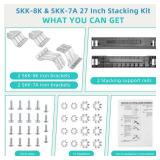 Upgraded SKK-8K Fit for Sam.sung Stacking Kit 27 Inch Wide Front Load Washer and Dryer, Replacement Parts SKK-7A SK-5A SK-5AXAA BY AMI PARTS
