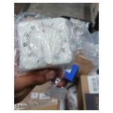 White Timer Clock Square 60-Minute Mechanical Kitchen Timer Wind up Timer Visual Cooking Clock with Loud Alarm No Batteries Required Ideal for Cooking Baking and Kitchen Thermometers and Timers