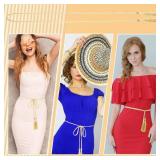 Giantree Tassel Braided Waist Belt for Women, Skinny Tassel Braided Bowknot Waist Rope Belt for Skirt Dress(Gold)