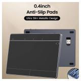 LuolaProject Wireless Trackpad Multi-Touch Surface Bluetooth Touchpad with High Precision Navigation for Windows10/11/Desktop/Laptop/Notebook Computer PC (MG3 Black)