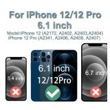 Fixerman for iPhone 12/12 Pro Screen Replacement Kit 6.1 inch, 3D Touch LCD Screen Display Digitizer Frame Assembly