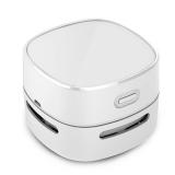 ODISTAR Desktop Vacuum Cleaner, Mini Table dust Sweeper Energy Saving,High Endurance up to 400 mins,360Âº Rotatable Design for Keyboard/Home/School/Office (White Charging)