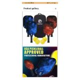 DULCE DOM Pickleball Paddles Set of 2/4 - USAPA Approved, Fiberglass/Carbon Fiber Pickleball Racket with 4 Indoor Outdoor Pickleball Balls and Pickleball Bag, Ideal Pickleball Training Equipment