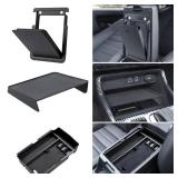 SwiftGaze Center Console Organizer for 2023-2025 Honda CR-V, Armrest Storage Tray with Magnetic Hidden Organizer Charging Station Caddy, ABS Car Interior Accessories OEM Style Leather Texture-3PCS