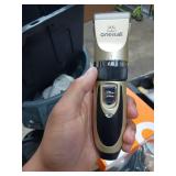oneisall Dog Clipper Low Noise, Dog Grooming Kit with Rechargeable, Pet Shaver Cordless Electric Quiet Hair Clipper Set for Dogs Cats Petsï¼Goldï¼