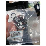 Titanker Black Shower Curtain Hooks Rings, Rust-Resistant Metal Double Glide Shower Hooks for Bathroom Shower Rods Curtains, Set of 12 Hooks - Matte Black