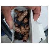 Outus 36 Pieces Drip Irrigation Fittings Kit 1/2 Inch Tubing Fitting Set includes 9 Tees, 9 Couplings, 9 Elbows and 9 End Cap Plugs Drip Barbed Connectors for Compatible Drip or Sprinkler Systems