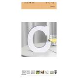 White Wooden Letters 8 Inch for Wall Decor,Large Unfinished Wood Letters for Home,Wooden Alphabet Letters for Crafts,Standing Garden Board or Room Name Signs DIY Carft (C)