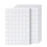 Mr. Pen- Blank Puzzle, 10 Pack, 63 Pieces/Pack, 8.2\" x 5.6\", White Puzzle, Blank Puzzles to Draw on, All White Puzzle, Blank Puzzle Pieces to Write on, Blank Jigsaw Puzzle Pieces