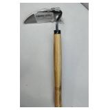 TOYPOPOR Japanese Weeding Sickle Hoe, Gardening Tools, Weed Remover, Hand Weed Cutter, Kama Twisted Scythe with High Carbon Steel Blade for Cutting Grass, Soil loosening, harvesting, Digging
