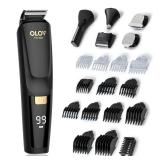 Beard Trimmer, 20 Piece Mens Grooming Kit and Hair Clipper, Electric Razor for Man Suitable for Beard, Face, Nose, Hair Trimmer, Black