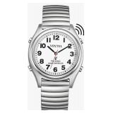 Atomic American English Talking Watch Speaks Clear and Loud Time, Date and Alarm time Perfect for Senior,Visually impaired or Blind People (Mens) - talking feature not functioning