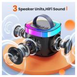 FACTORY SEALED - K2  Karaoke Machine for Adults Kids, Portable Bluetooth Karokee Speaker with 2 Wireless Microphones, Singing Karaoke Machine Built-in LED Lights for Birthday Gifts, Family Home Party(