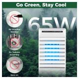 FACTORY SEALED - 3-IN-1 Portable Air Cooler, Evaporative Air Cooler with Remote Control and 4 Ice Packs, 7H Timer 3-Speed and 3 Modes, Cooling Fan Humidifier 6L Water Tank, 80Â°Oscillation, No Refri