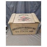 Budweiser Anheuser-Busch Wooden Storage Crate