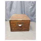 Globe Brand Single Drawer Card File Cabinet