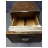 Globe Brand Single Drawer Card File Cabinet