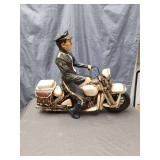 Decorative Police Motorcycle Officer Figurine