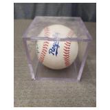 Signed Baseball in Display Case