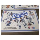 1976-77 Kansas City Royals Division Champions Promotional Placemats