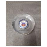 Clay Platte Jets AAU Invitational Glass Paperweight