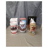 Budweiser Holiday Beer Steins Collection