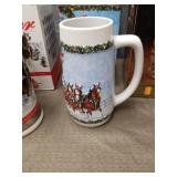 Budweiser Holiday Beer Steins Collection