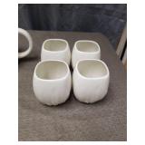 White Pumpkin Design Tea Set