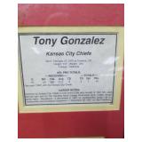 Tony Gonzalez Kansas City Chiefs Framed Photo with Career Stats