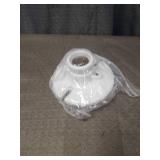 Milk Glass Ceiling Light Fixture with Brass Fitter