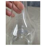 Clear Glass Decanter with Stopper