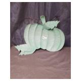 Metallic Silver Decorative Pumpkin
