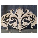 Solid Wood Ornate White Decorative Appliques Set