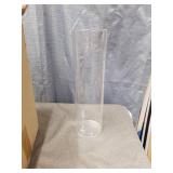 (6) Tall Clear Glass Cylinder Vase