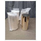 (6) Mercury Glass Cylindrical Vase