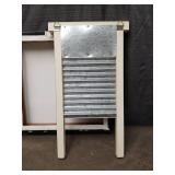 Retro Laundry Sign and Washboard Decor Set