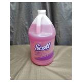 Scott Pink Lotion Skin Cleanser - Peach Scent - 1 Gal [3.8 L] - Refillable, Rich Lather, Moisturizing - Pink - 1 Each (91300ct)