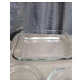 Clear Glass Bakeware and Serving Bowl Set