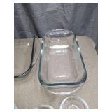 Clear Glass Bakeware and Serving Bowl Set