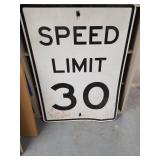 30 MPH Speed Limit Road Sign
