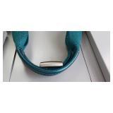 Coach Metallic LARGE DERBY Tote Bag Dark Teal Green Leather F59388 NEW msrp $350