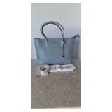 MICHAEL Michael Kors Pale Blue Mercer Gallery Large Satchel NWT