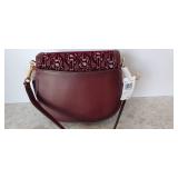 ELLE SADDLE BAG WITH CHAIN PRINT (COACH F38111) & CORNER ZIP WRISTLET WITH CHAIN PRINT