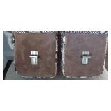 Michael Kors Suede Dual Buckle Crossbody Bag Pocketbook Purse dust bag reg. 368